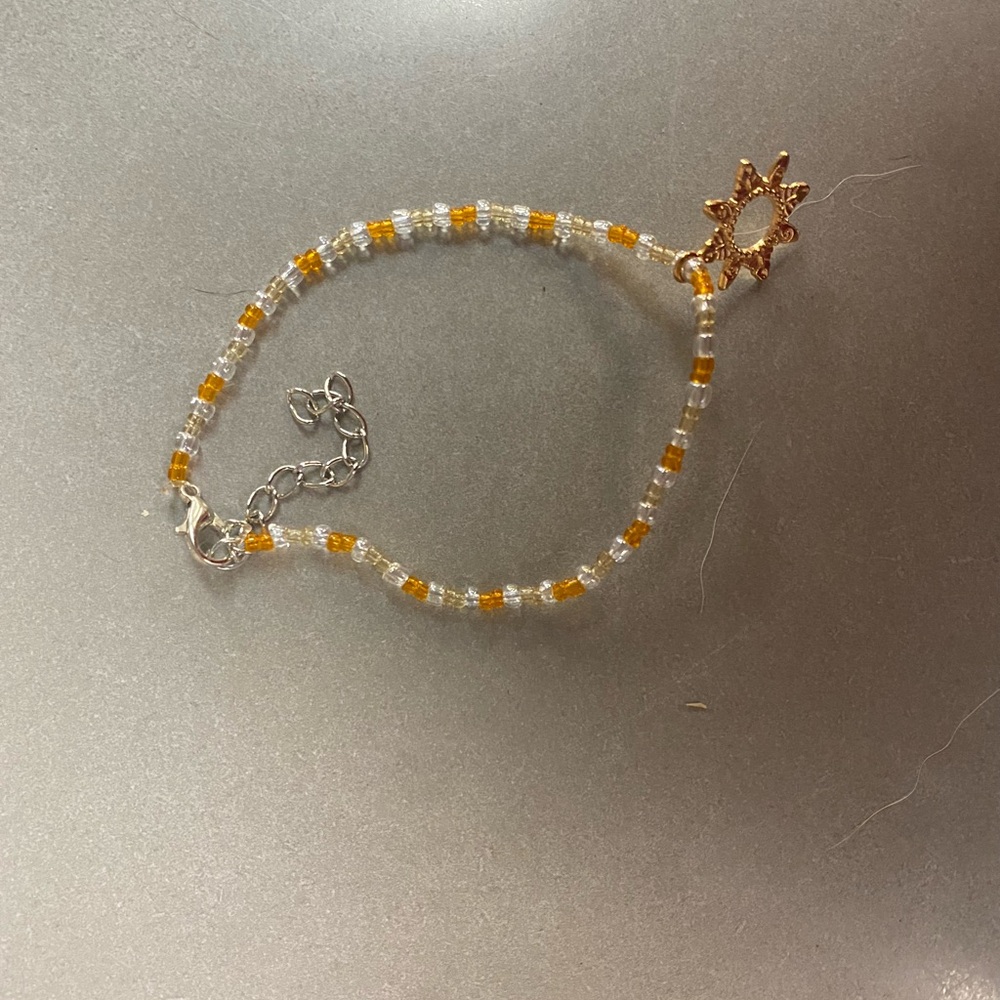 Elegant Gold and Silver Beaded Bracelet